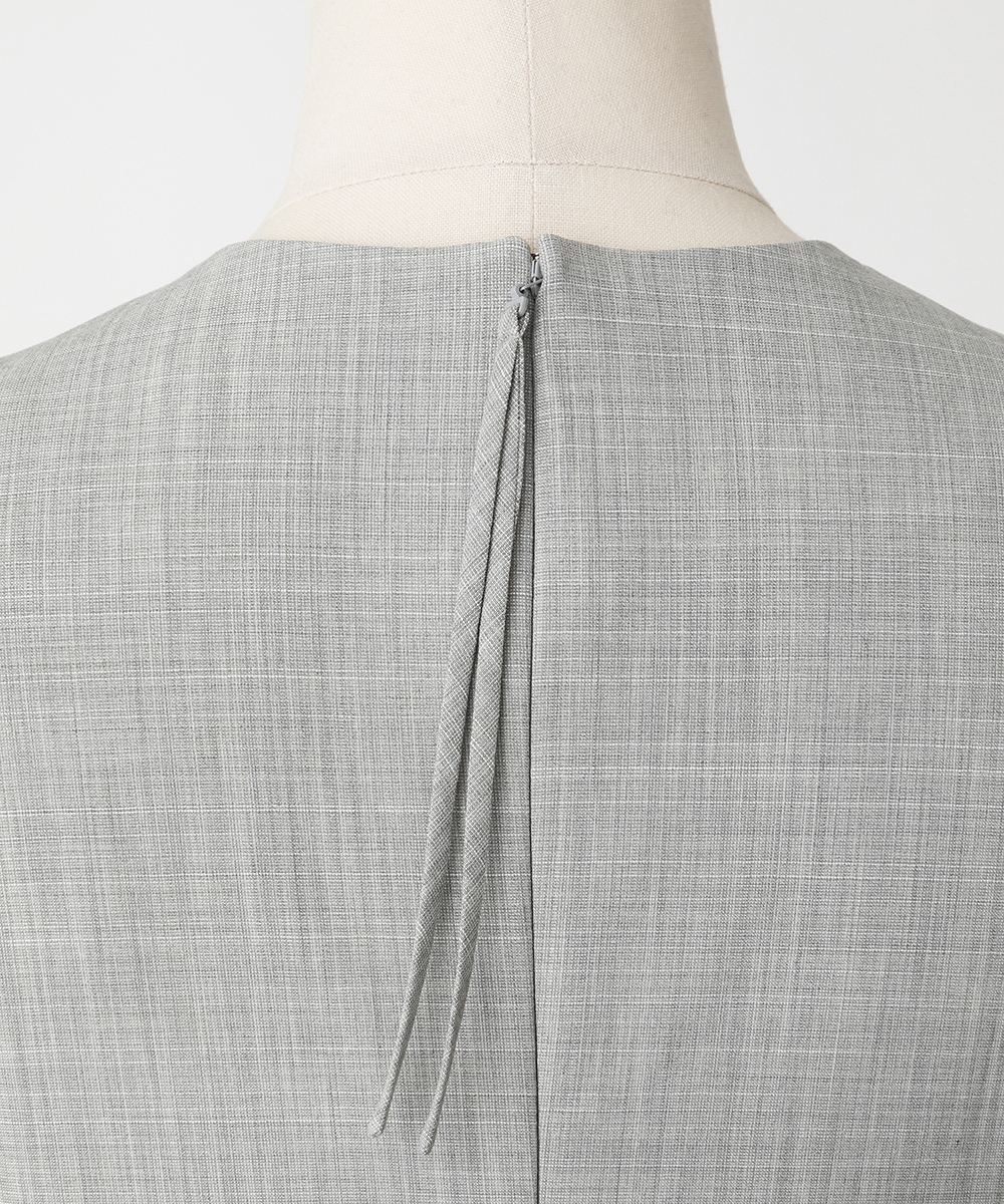 EAUVIRE ミッドセンチュリードレス ライトグレー