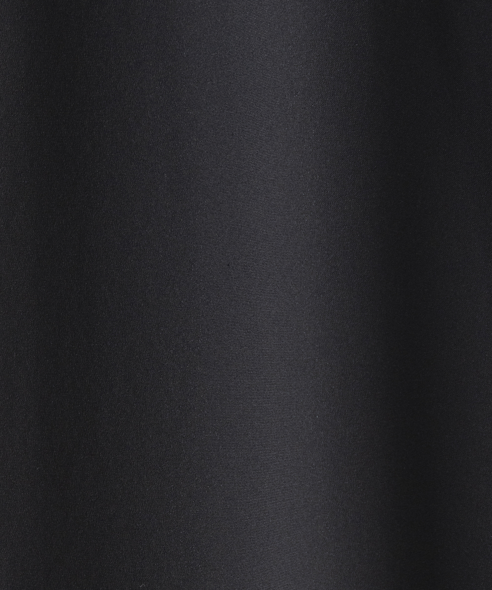 EAUVIRE ウォッシャブルシルクシャツドレス キャメル