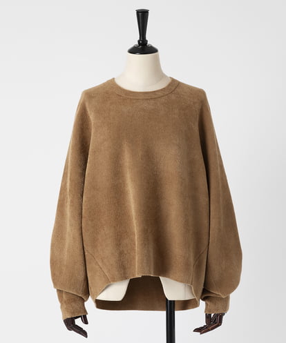 EAUVIRE クルーネックプルオーバー ベージュ