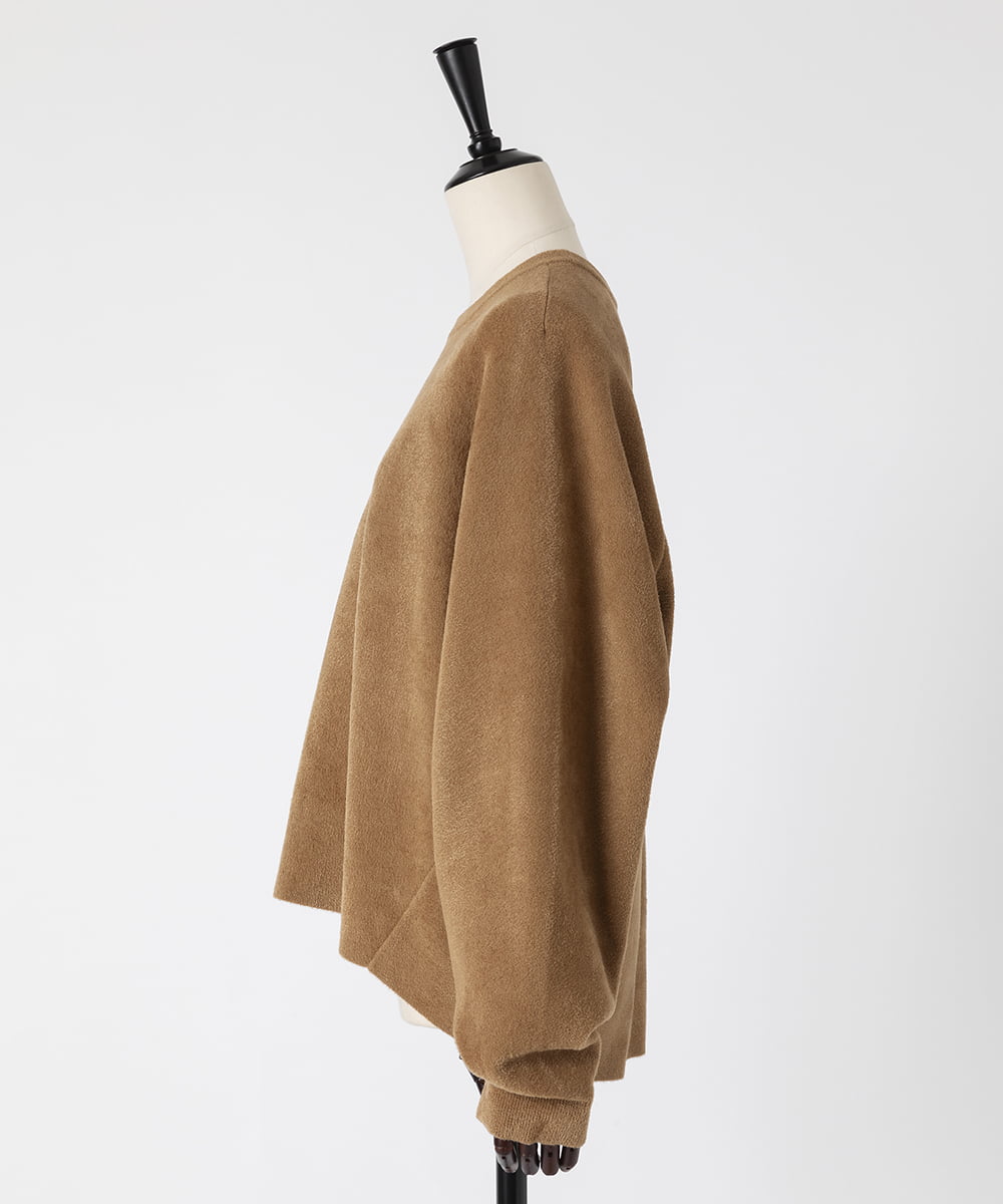 EAUVIRE クルーネックプルオーバー ベージュ