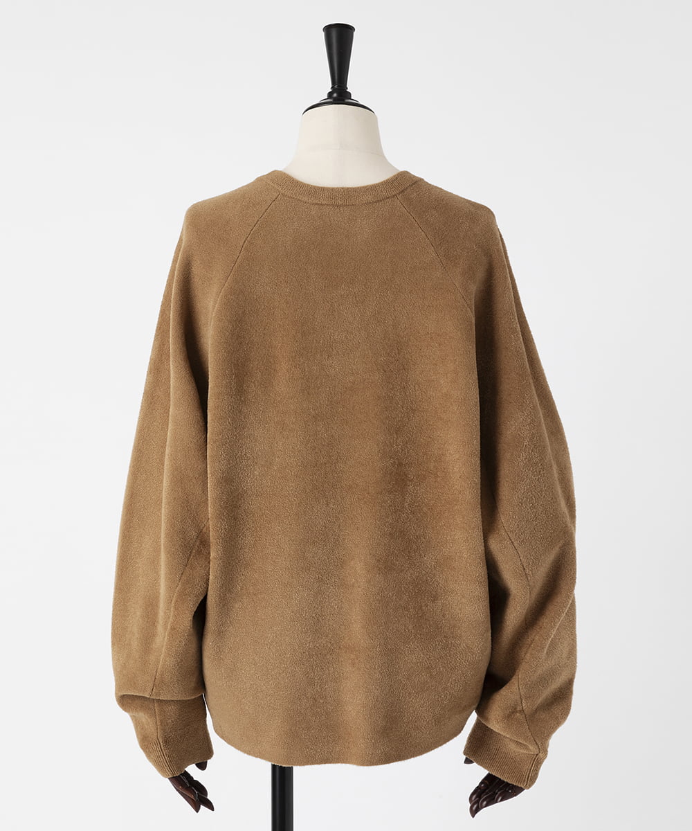 EAUVIRE クルーネックプルオーバー ベージュ