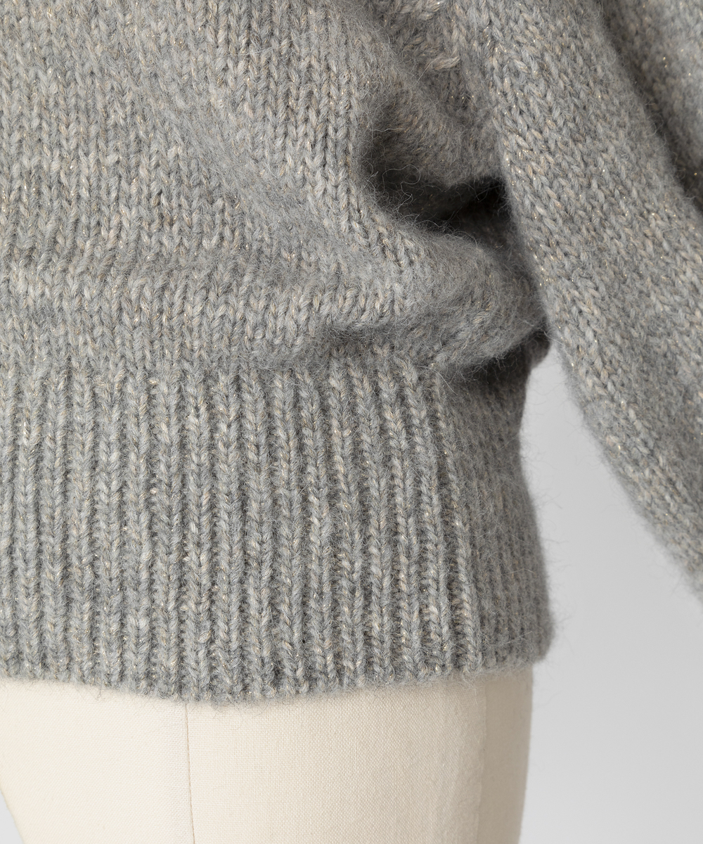 EAUVIRE パフスリーブプルオーバー グレー