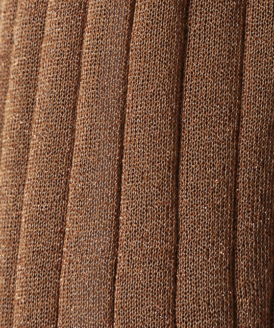 EAUVIRE シアーラメクルーネックプルオーバー ブラック