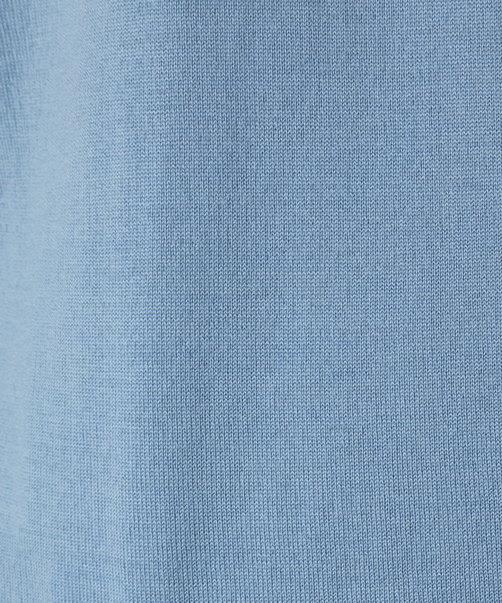 EAUVIRE 30ゲージタートルネックプルオーバー ライトブルー