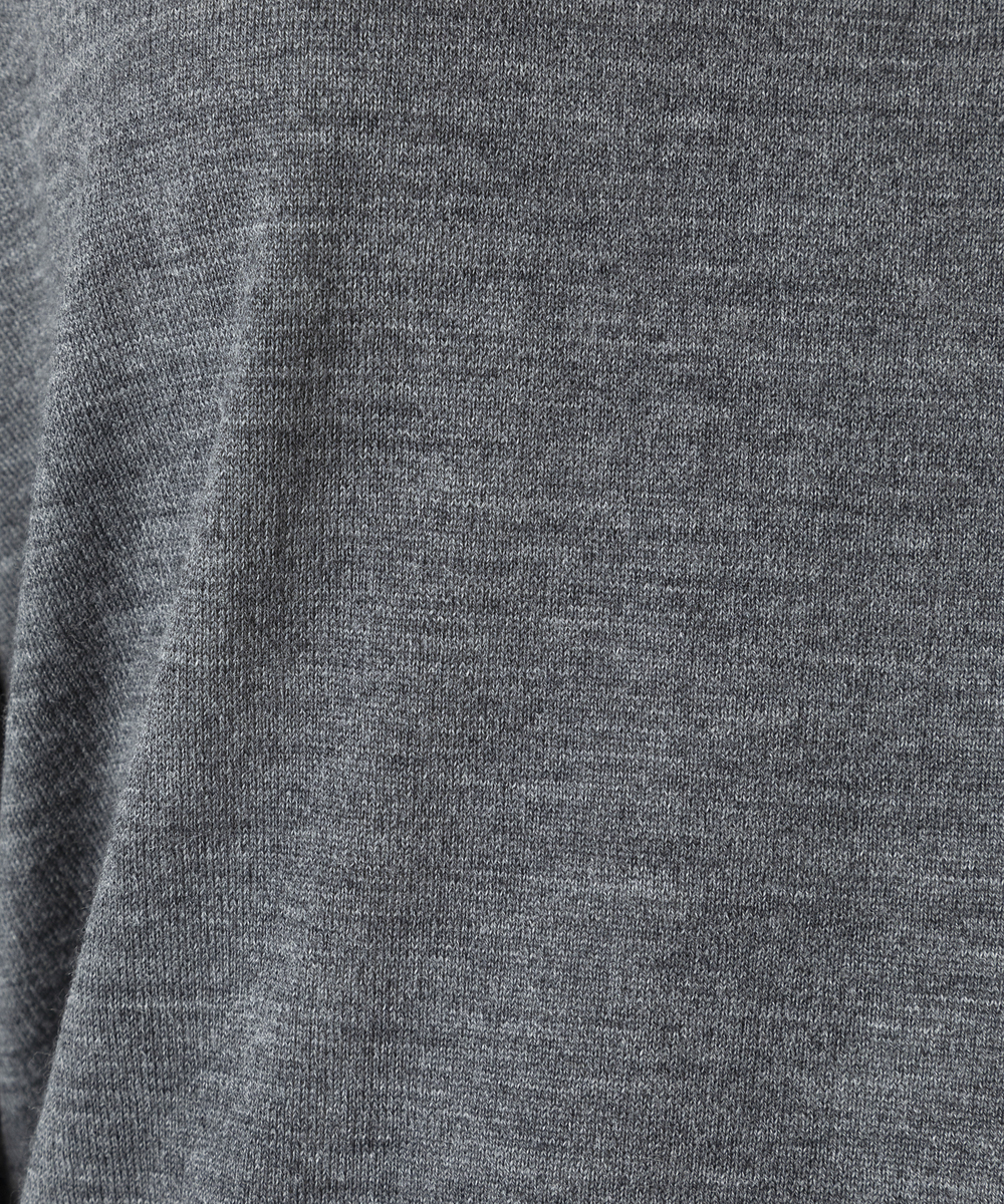 EAUVIRE 30ゲージタートルネックプルオーバー ライトブルー