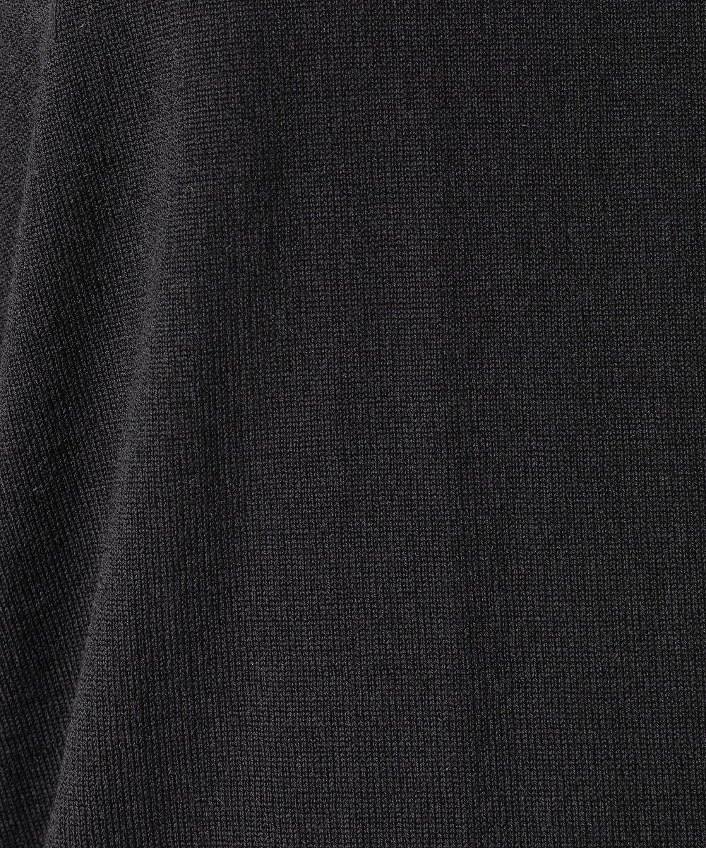 EAUVIRE 30ゲージタートルネックプルオーバー ライトブルー