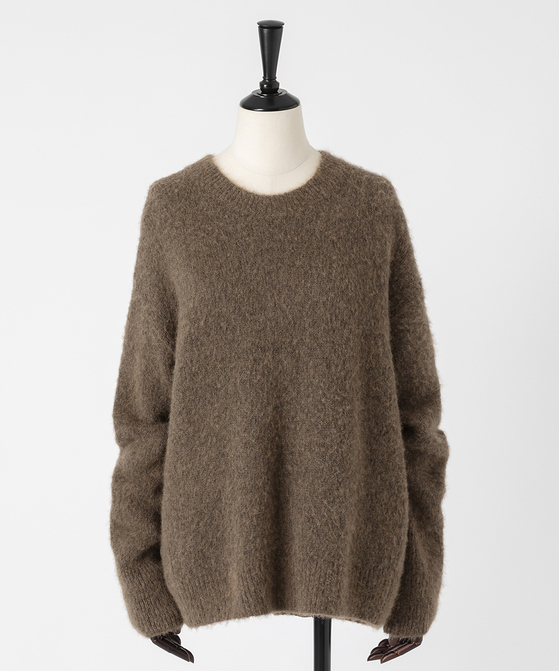 EAUVIRE ファインキャメルプルオーバー ブラウン