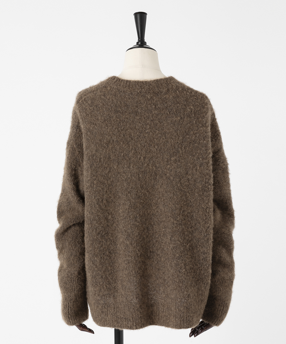 EAUVIRE ファインキャメルプルオーバー ブラウン
