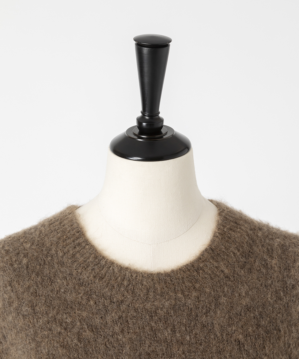 EAUVIRE ファインキャメルプルオーバー ブラウン