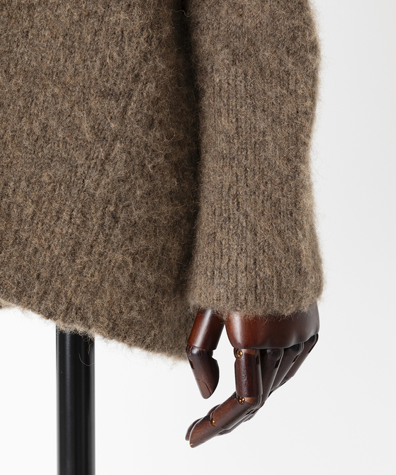 EAUVIRE ファインキャメルプルオーバー ブラウン