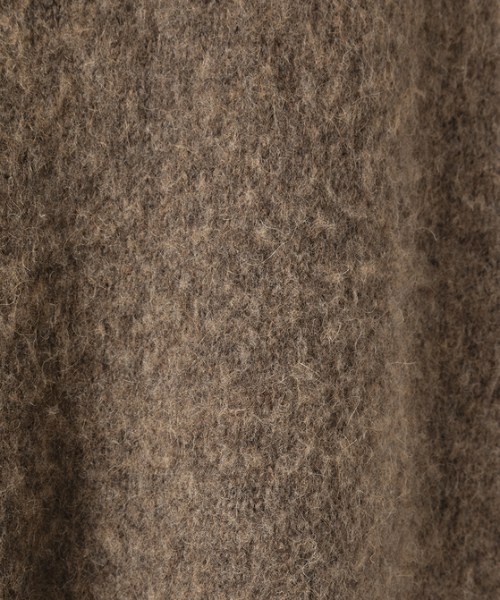 EAUVIRE ファインキャメルプルオーバー ブラウン