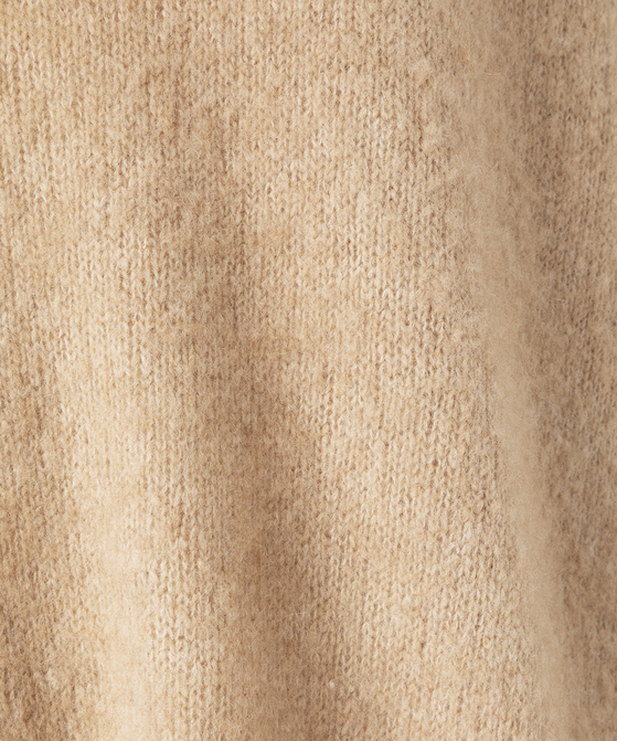 EAUVIRE ファインキャメルプルオーバー ブラウン