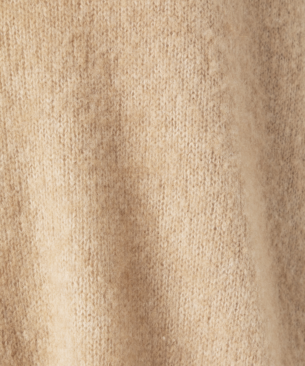 EAUVIRE ファインキャメルプルオーバー ブラウン