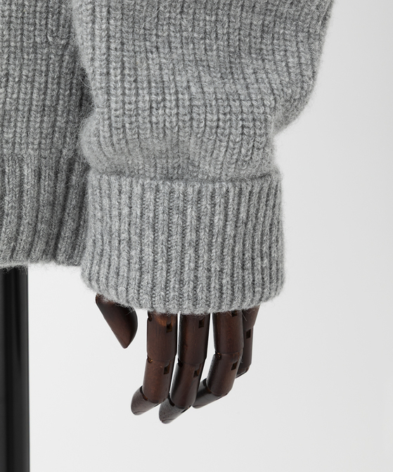 EAUVIRE カシミヤアルパカワイドプルオーバー グレー