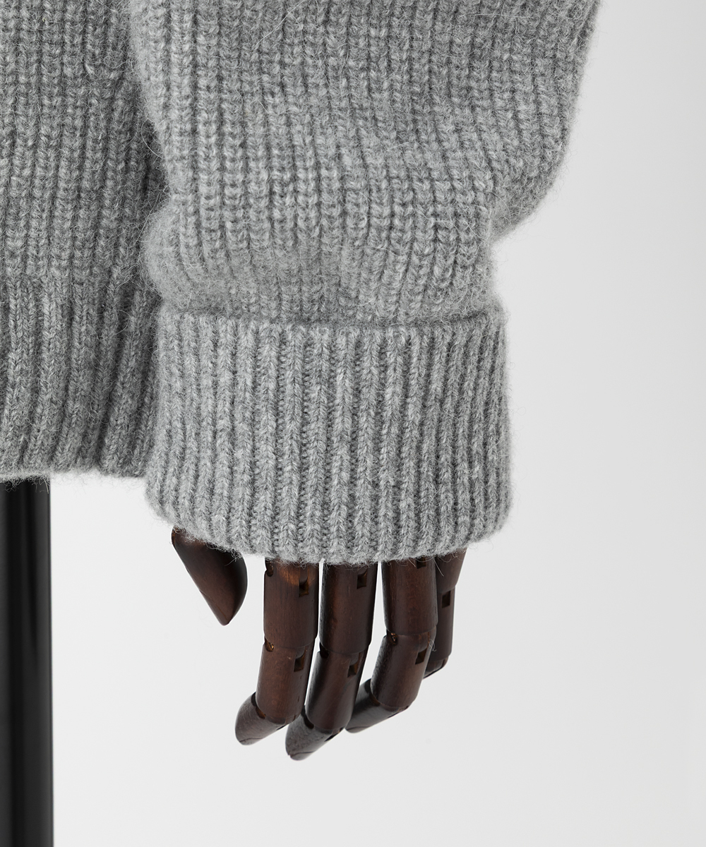 EAUVIRE カシミヤアルパカワイドプルオーバー グレー