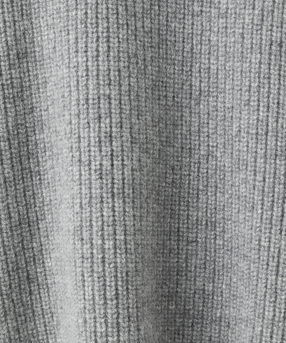 EAUVIRE カシミヤアルパカワイドプルオーバー グレー