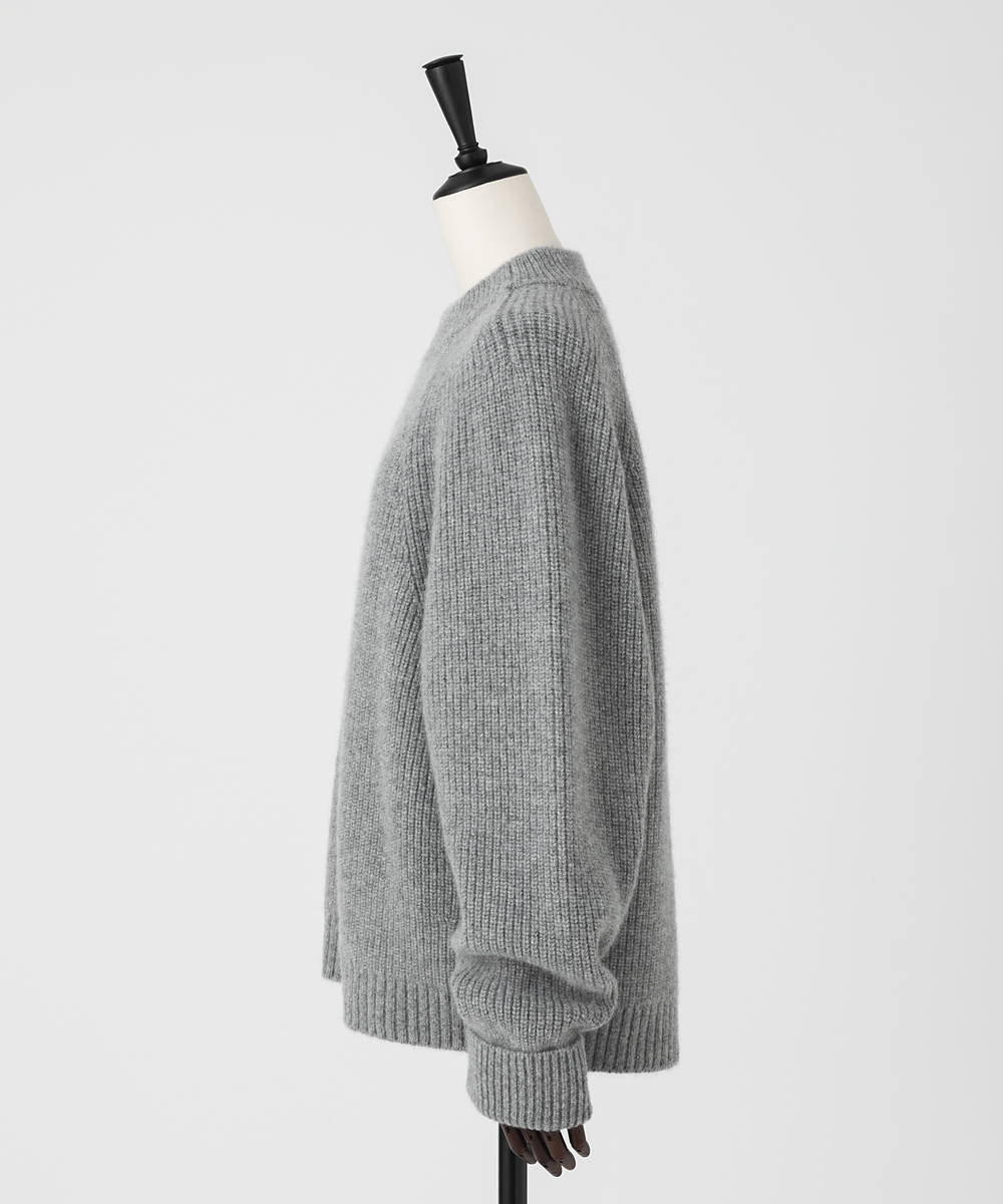 EAUVIRE カシミヤアルパカワイドプルオーバー グレー