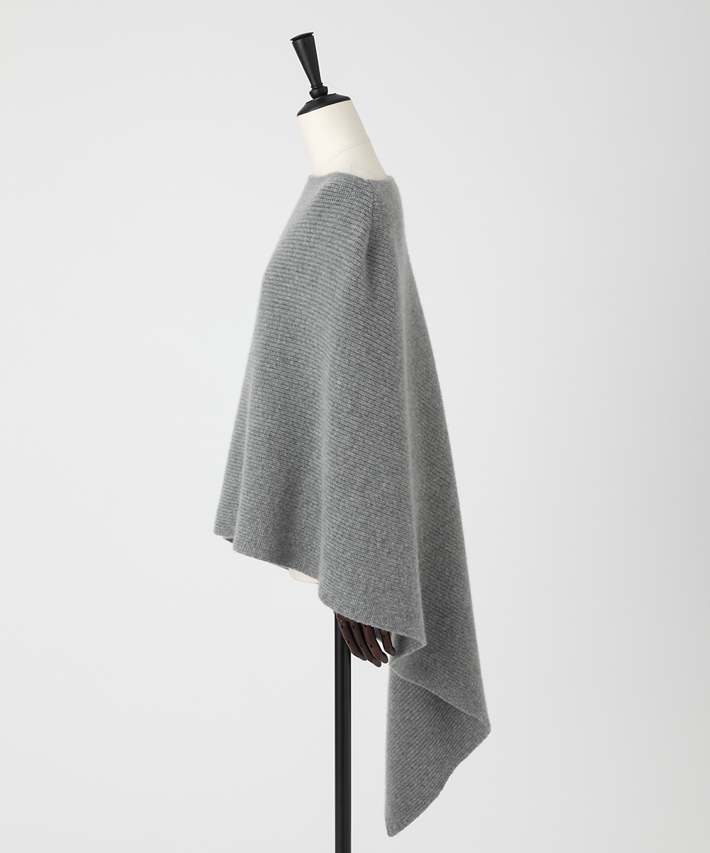 EAUVIRE アシンメトリーケープ グレー