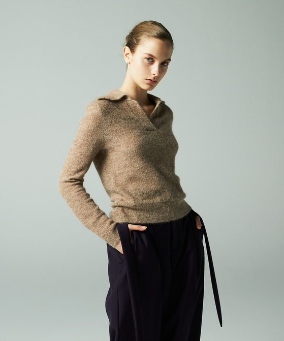 EAUVIRE ポロヘンリープルオーバー ベージュ