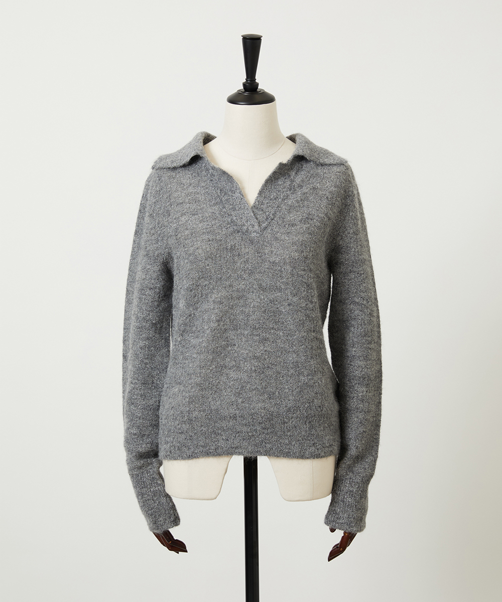 EAUVIRE ポロヘンリープルオーバー ライトグレー