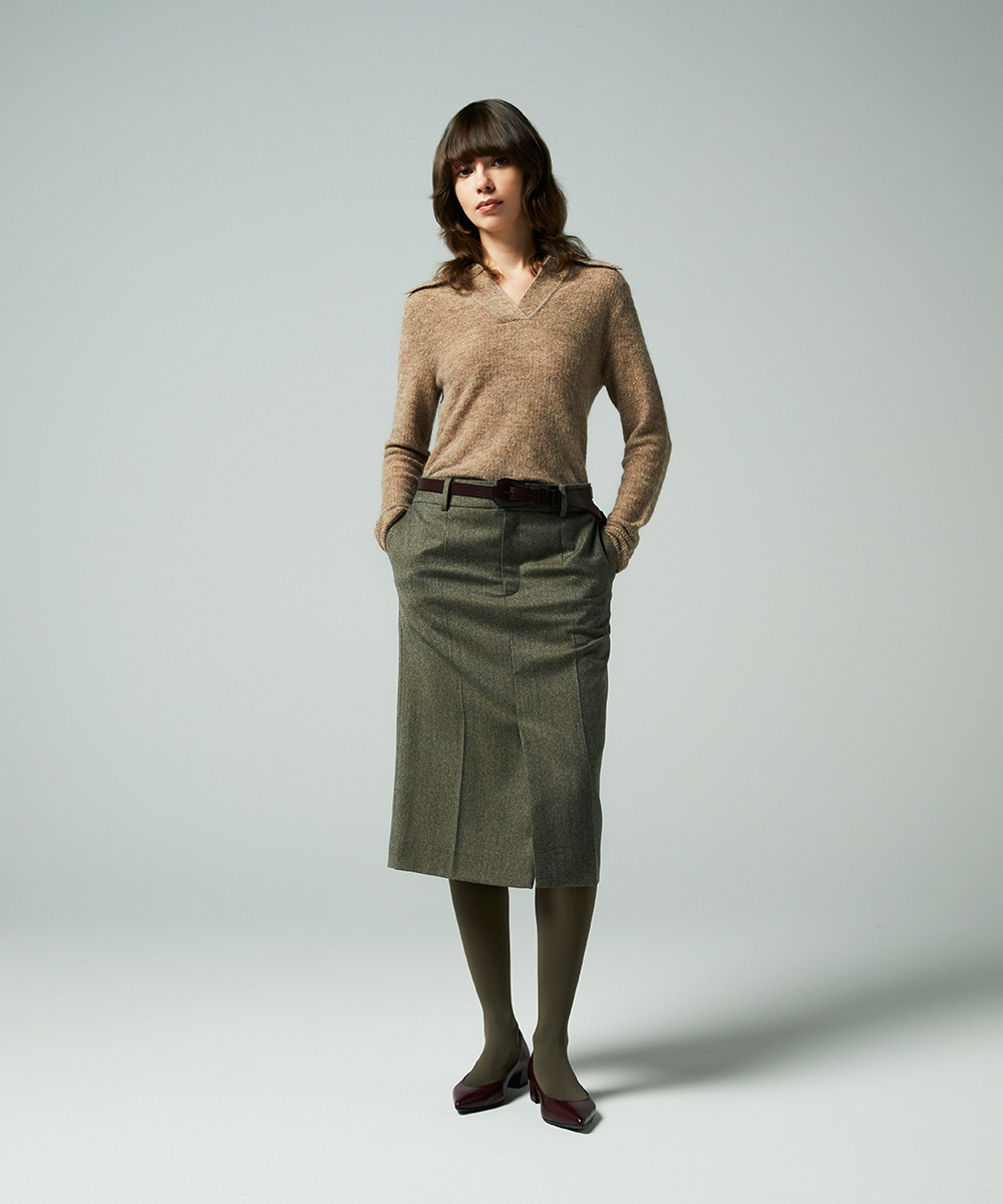 EAUVIRE ポロヘンリープルオーバー ライトグレー