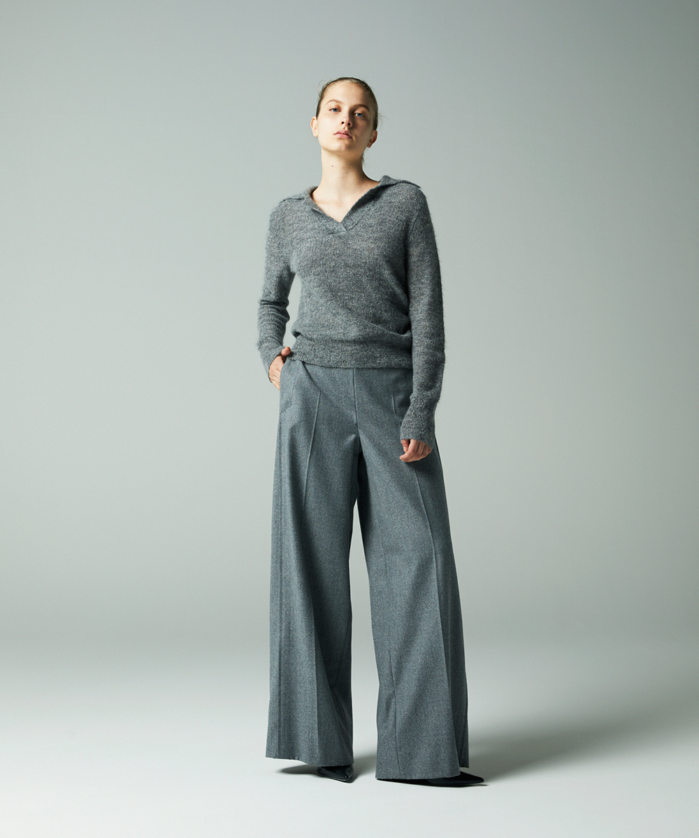 EAUVIRE ポロヘンリープルオーバー ライトグレー