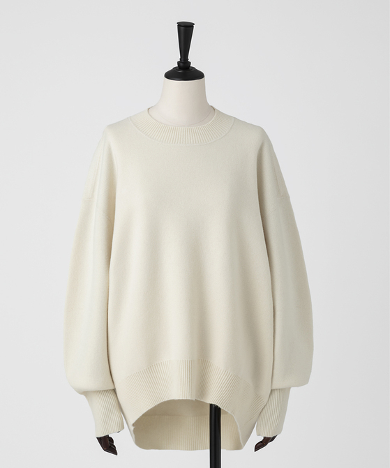 EAUVIRE ミラノリブワイドプルオーバー アイボリー