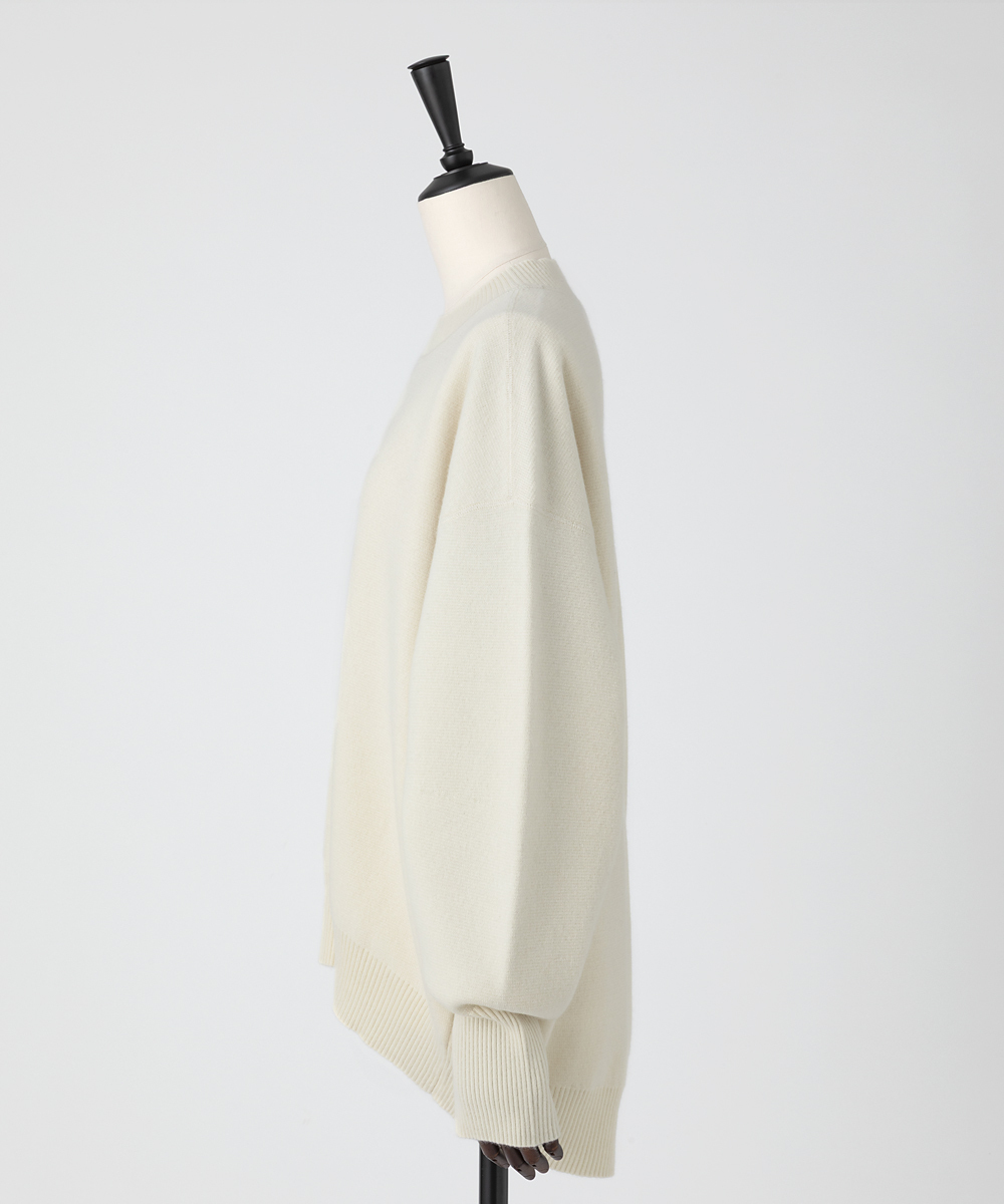 EAUVIRE ミラノリブワイドプルオーバー ブラック