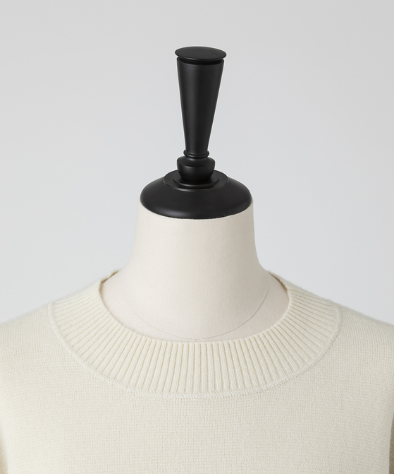 EAUVIRE ミラノリブワイドプルオーバー ブラック