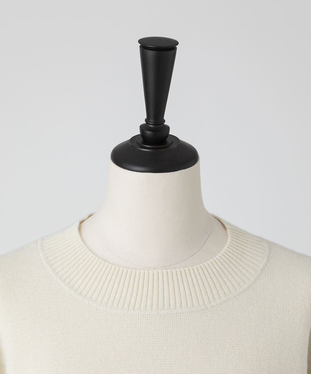 EAUVIRE ミラノリブワイドプルオーバー ブラック