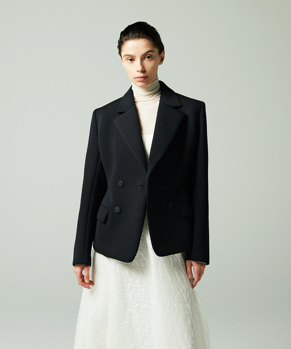 EAUVIRE シアーカシミヤタートルネック グレー