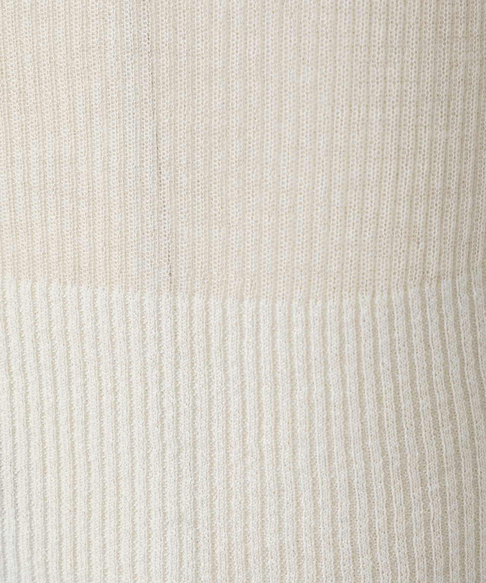 EAUVIRE シアーカシミヤタートルネック グレー