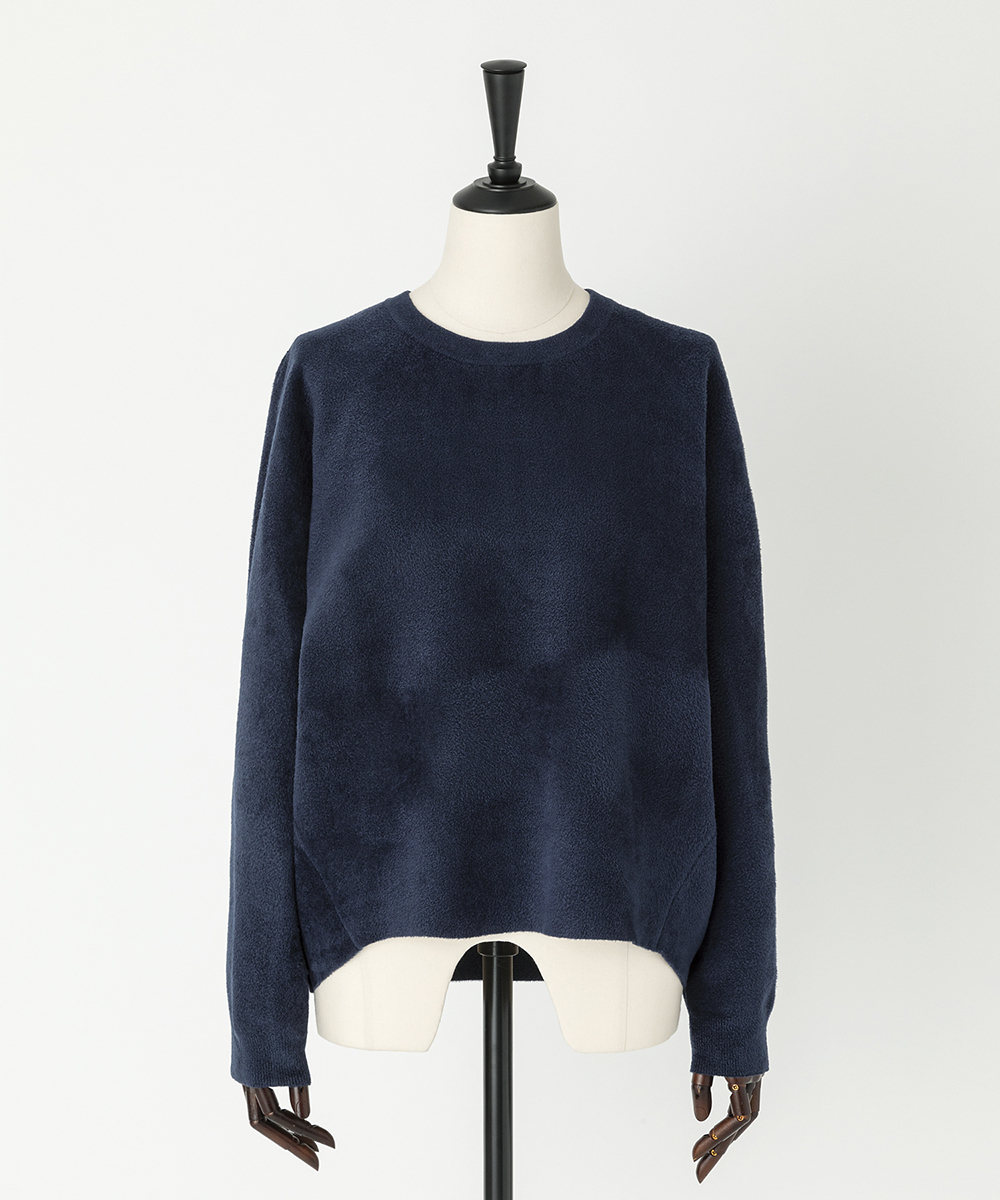 EAUVIRE クルーネックプルオーバー ネイビー