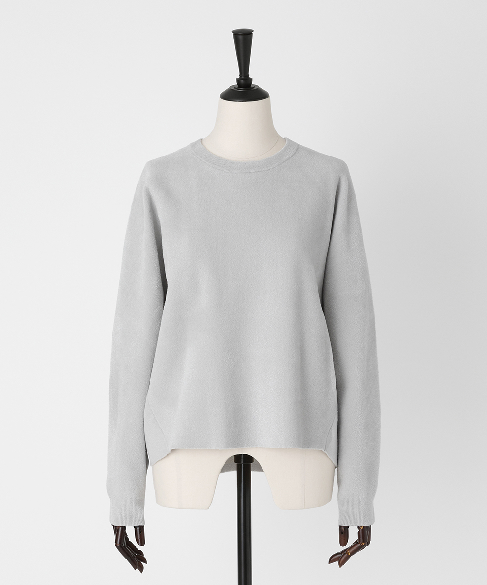 EAUVIRE クルーネックプルオーバー ライトグレー