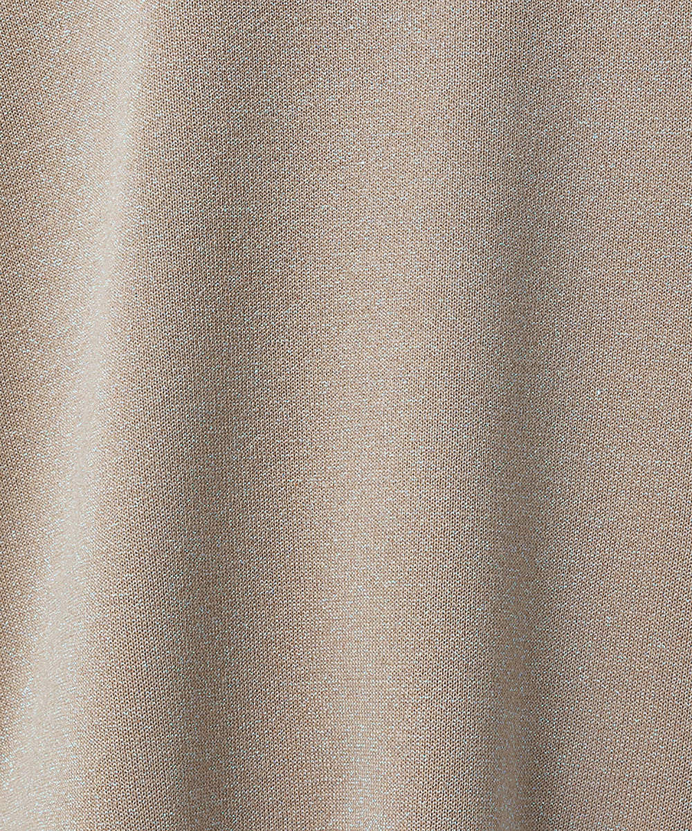 EAUVIRE ラメニットフーディー オフホワイト