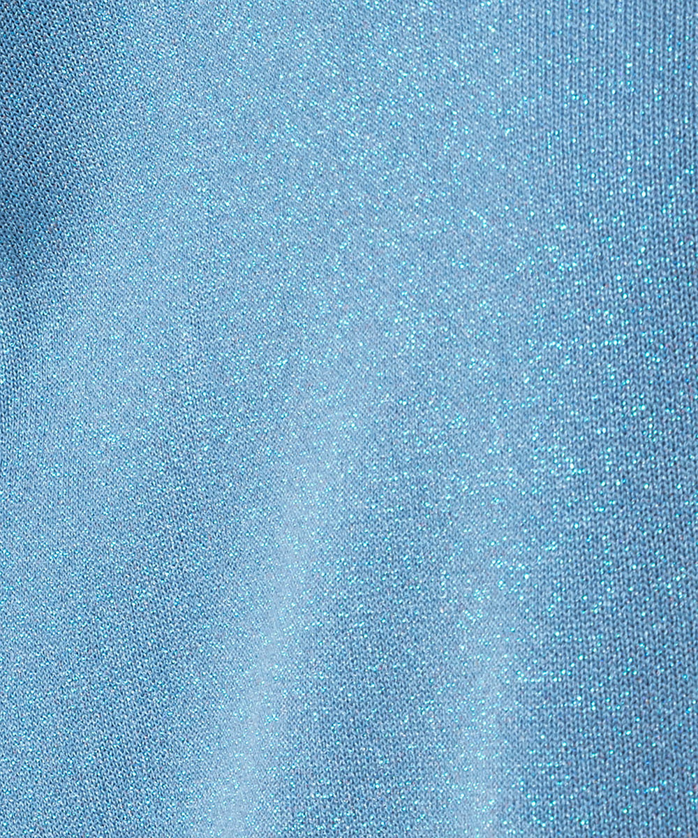 EAUVIRE ラメニットフーディー オフホワイト