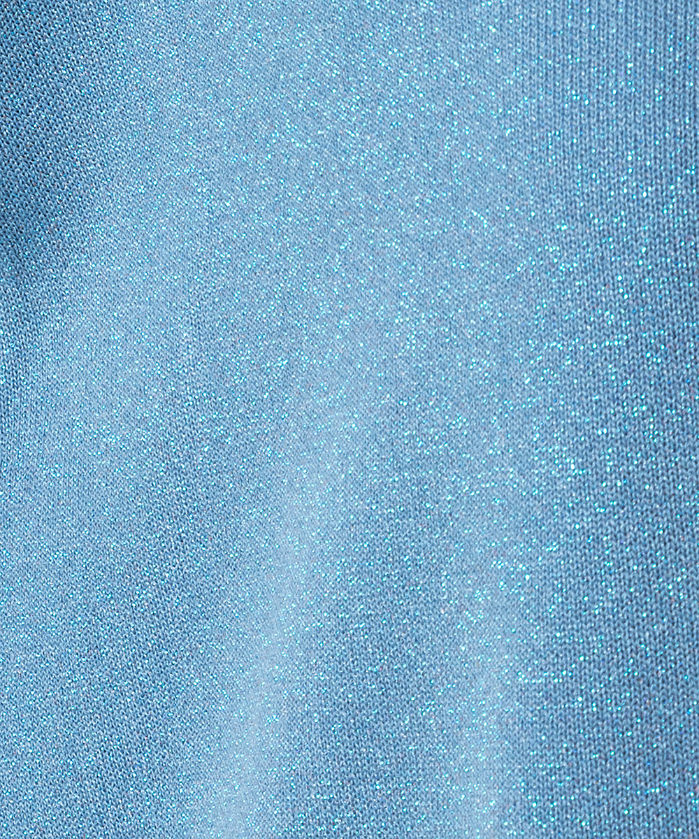 EAUVIRE ラメニットフーディー オフホワイト