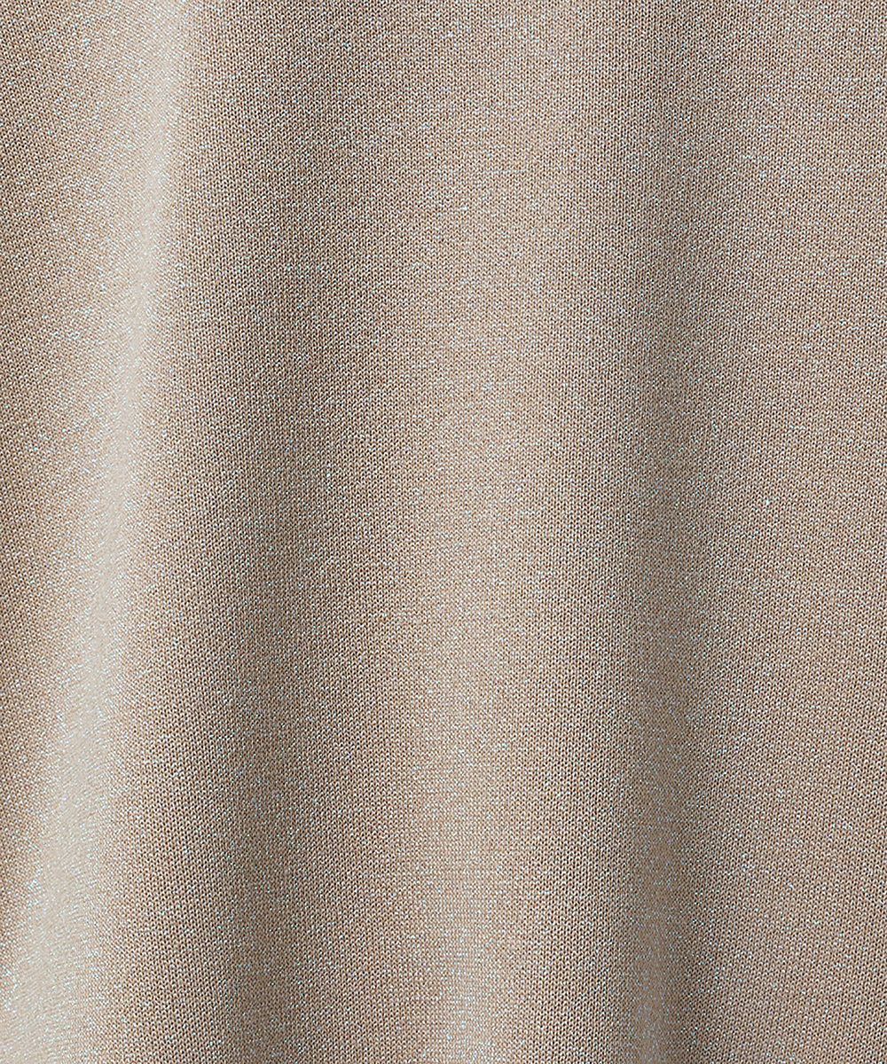 EAUVIRE ラメニットフーディー オフホワイト