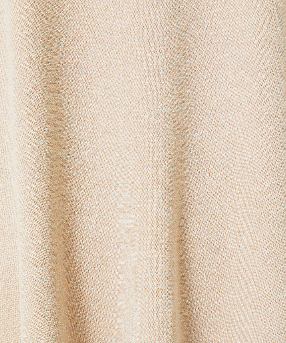 EAUVIRE ラメニットビッグシルエットプルオーバー ライトブルー