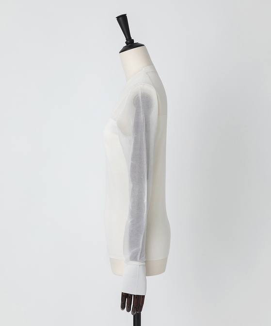 EAUVIRE シアーシルクプルオーバー ブラック