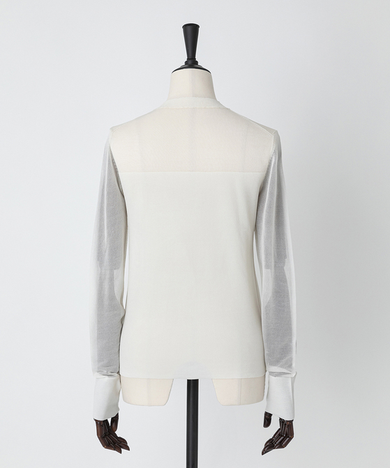 EAUVIRE シアーシルクプルオーバー ブラック