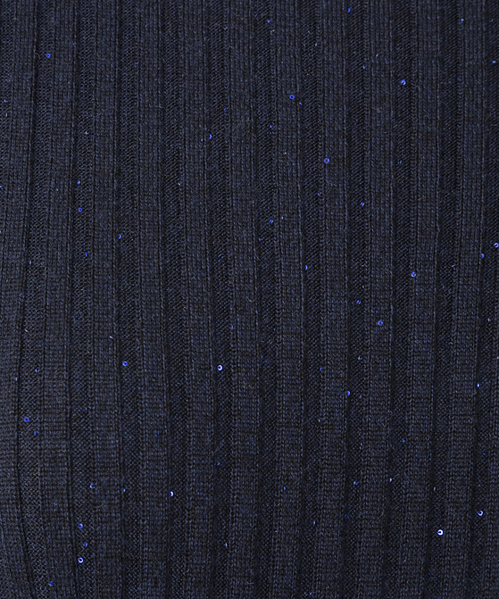 EAUVIRE モックネックリブプルオーバー ライトグレー