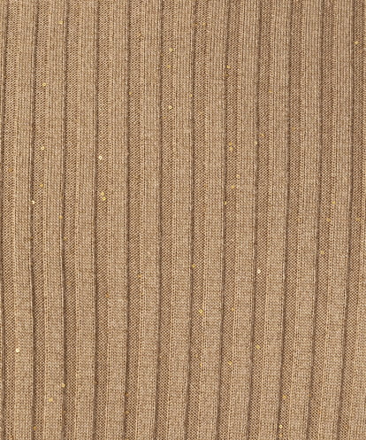 EAUVIRE モックネックリブプルオーバー ライトグレー