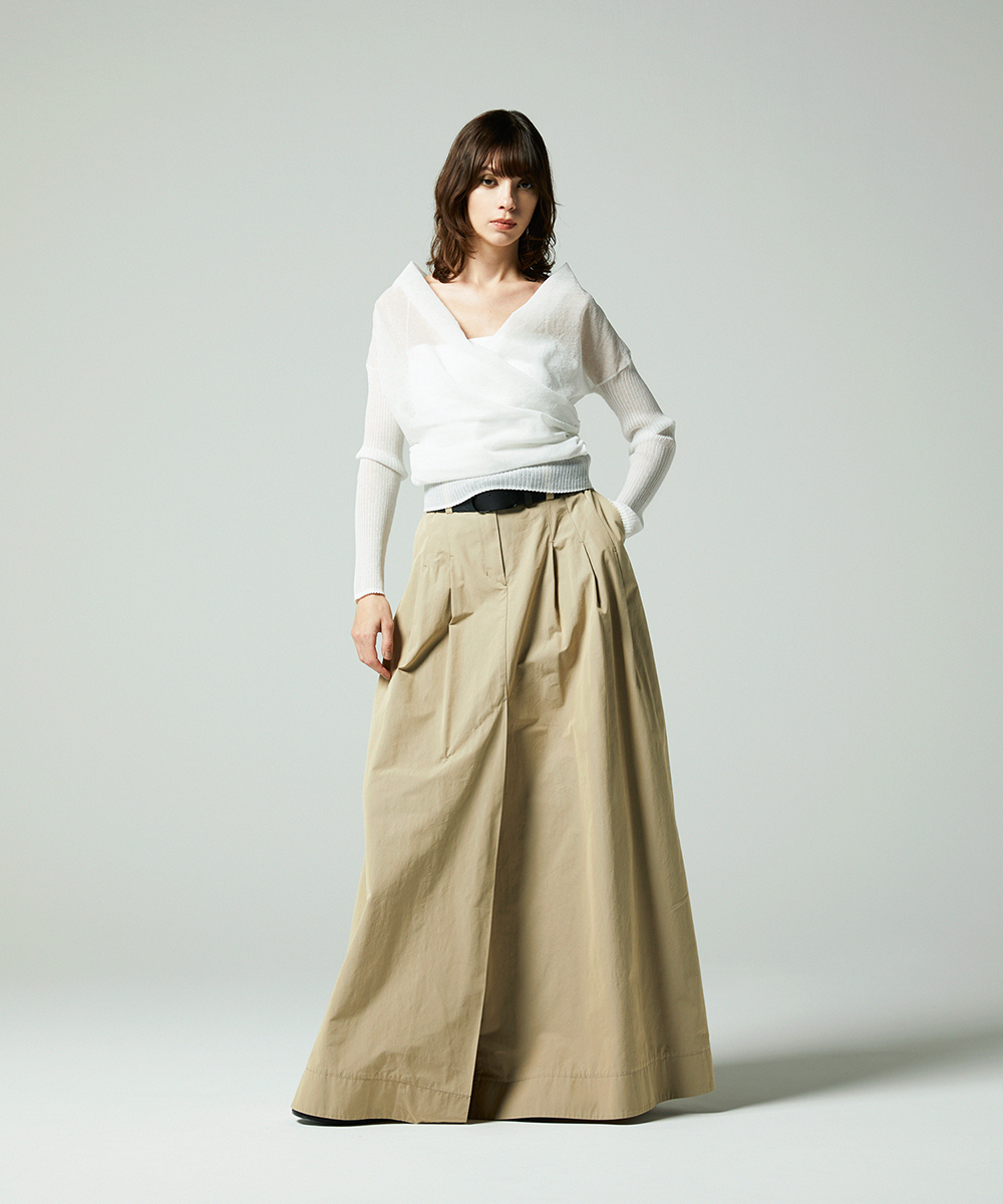 EAUVIRE カシュクールプルオーバー ホワイト