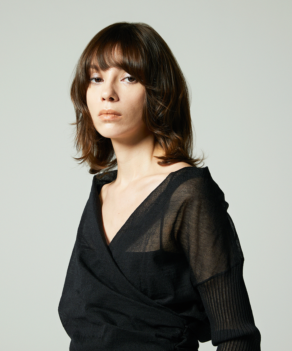 EAUVIRE カシュクールプルオーバー ホワイト