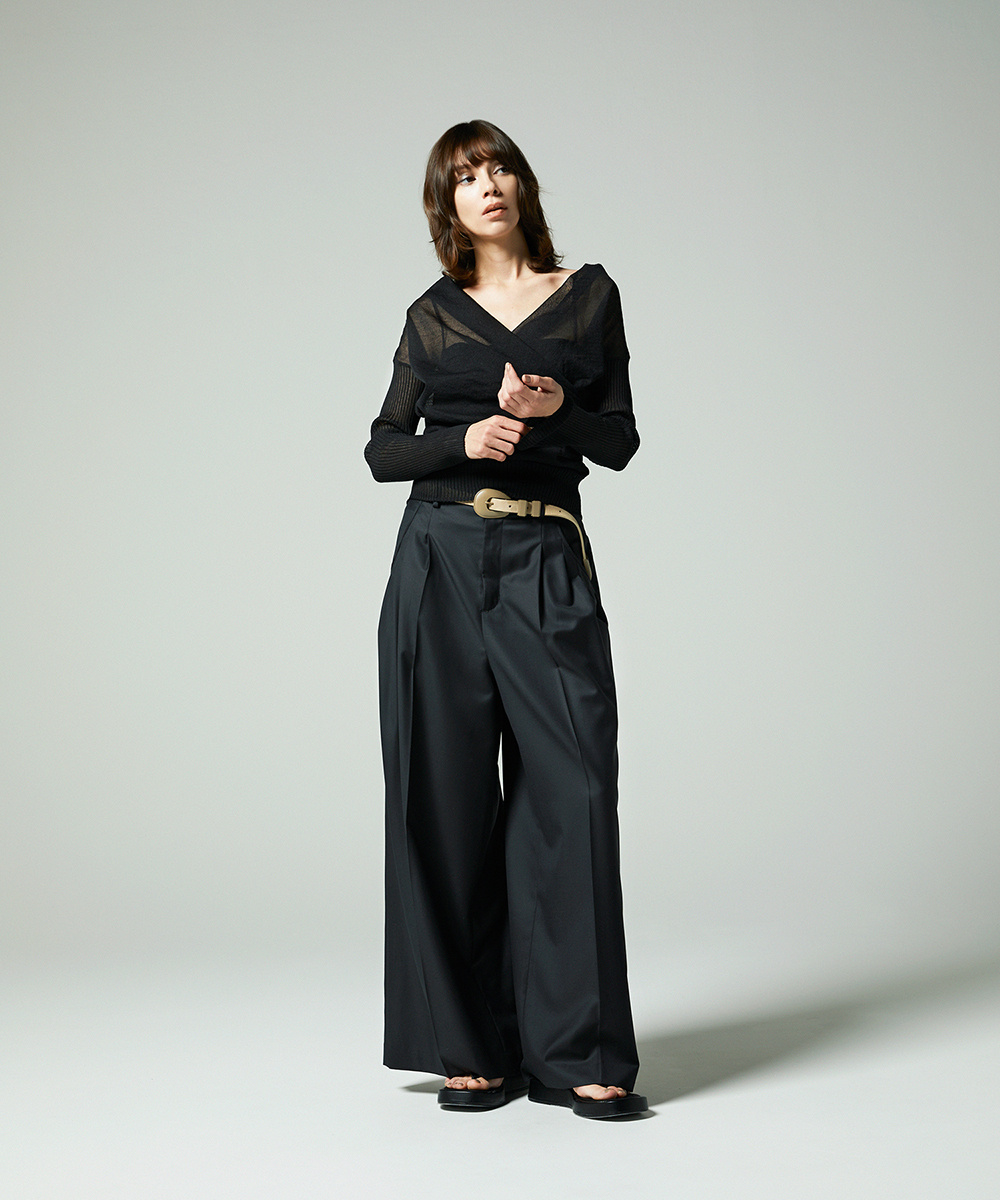 EAUVIRE カシュクールプルオーバー ホワイト