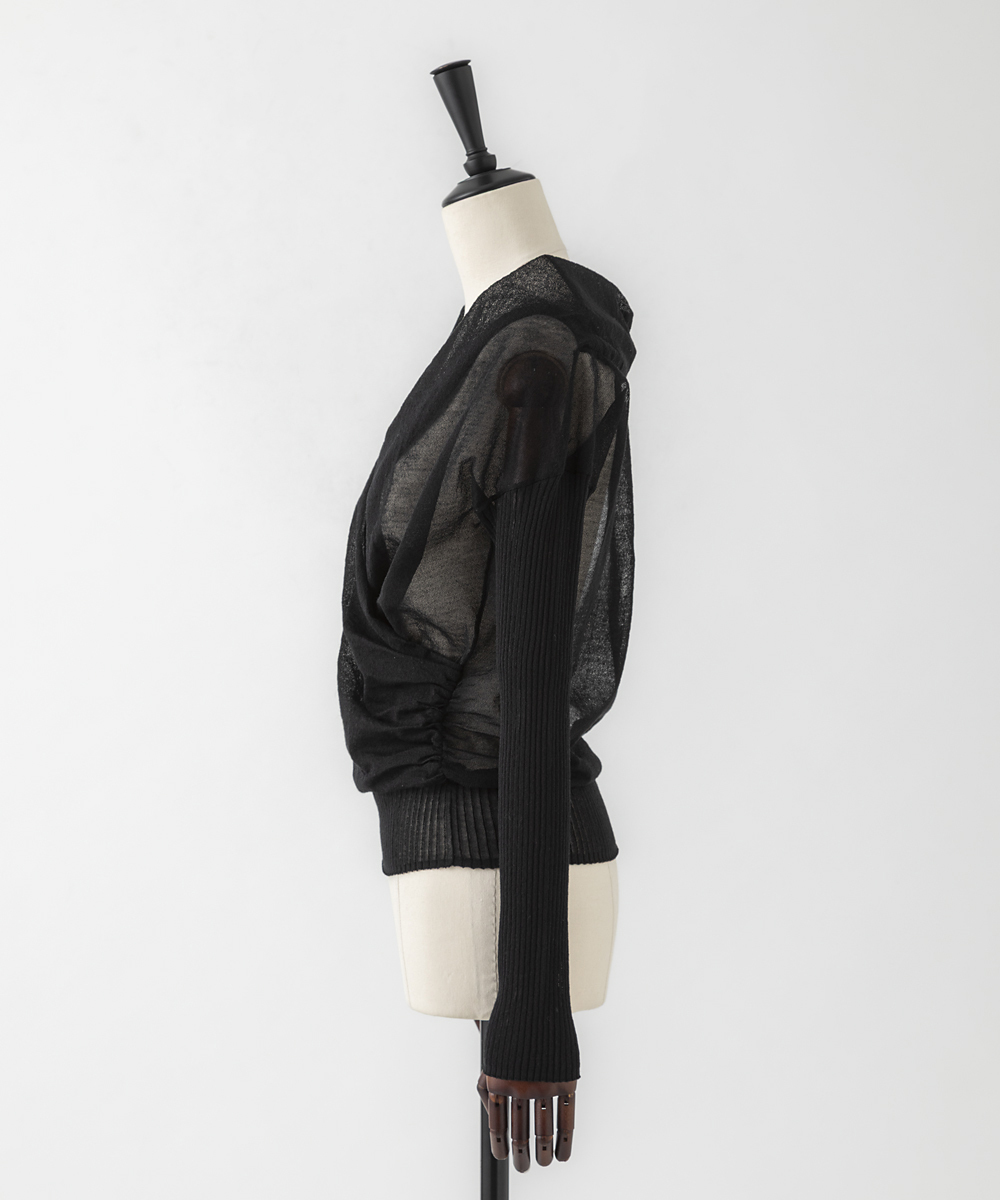 EAUVIRE カシュクールプルオーバー ホワイト