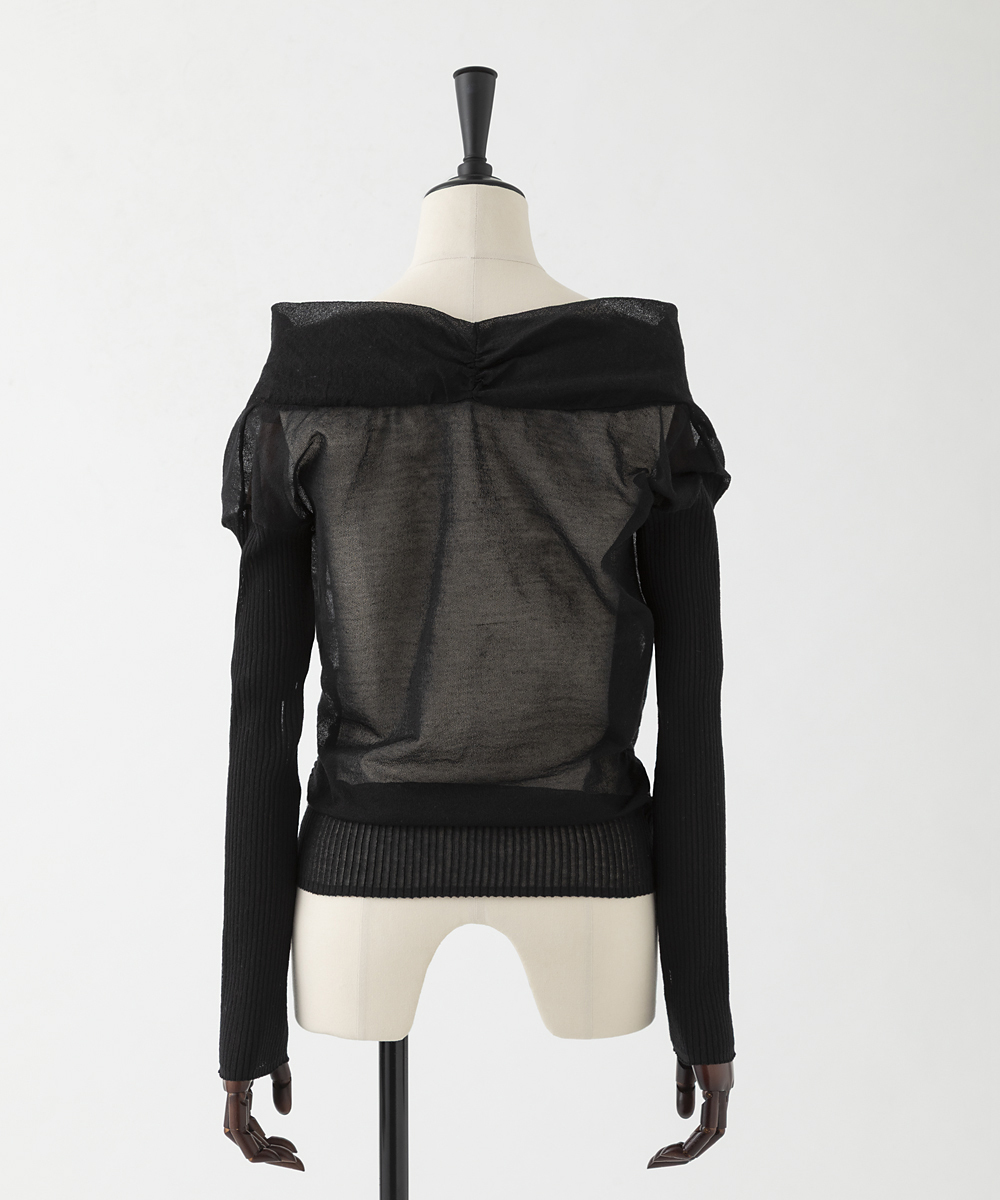 EAUVIRE カシュクールプルオーバー ホワイト