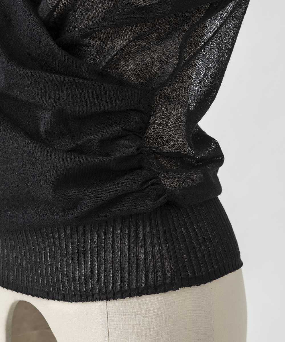 EAUVIRE カシュクールプルオーバー ホワイト