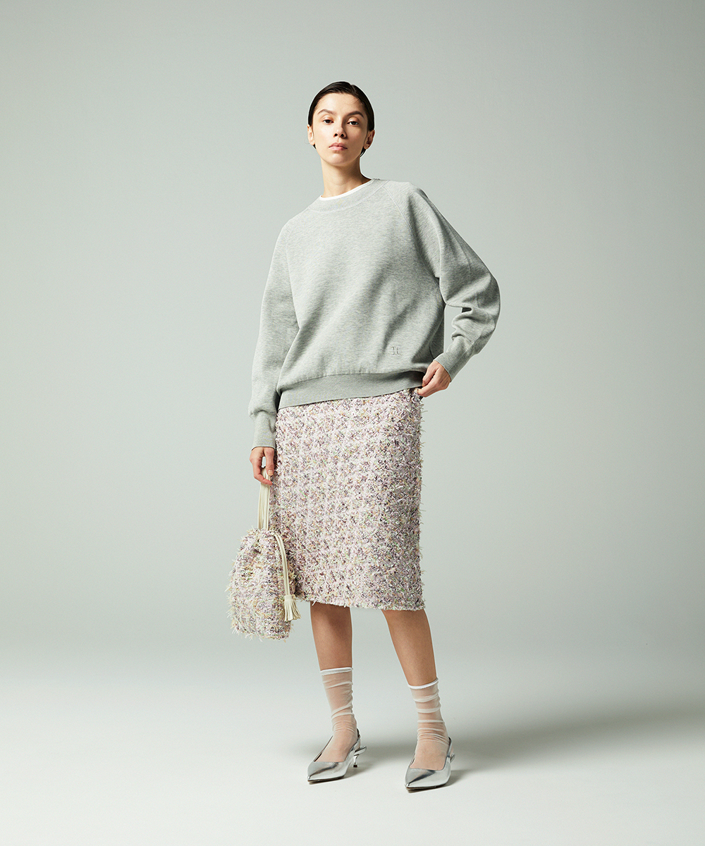 EAUVIRE ニットスウェット グレー